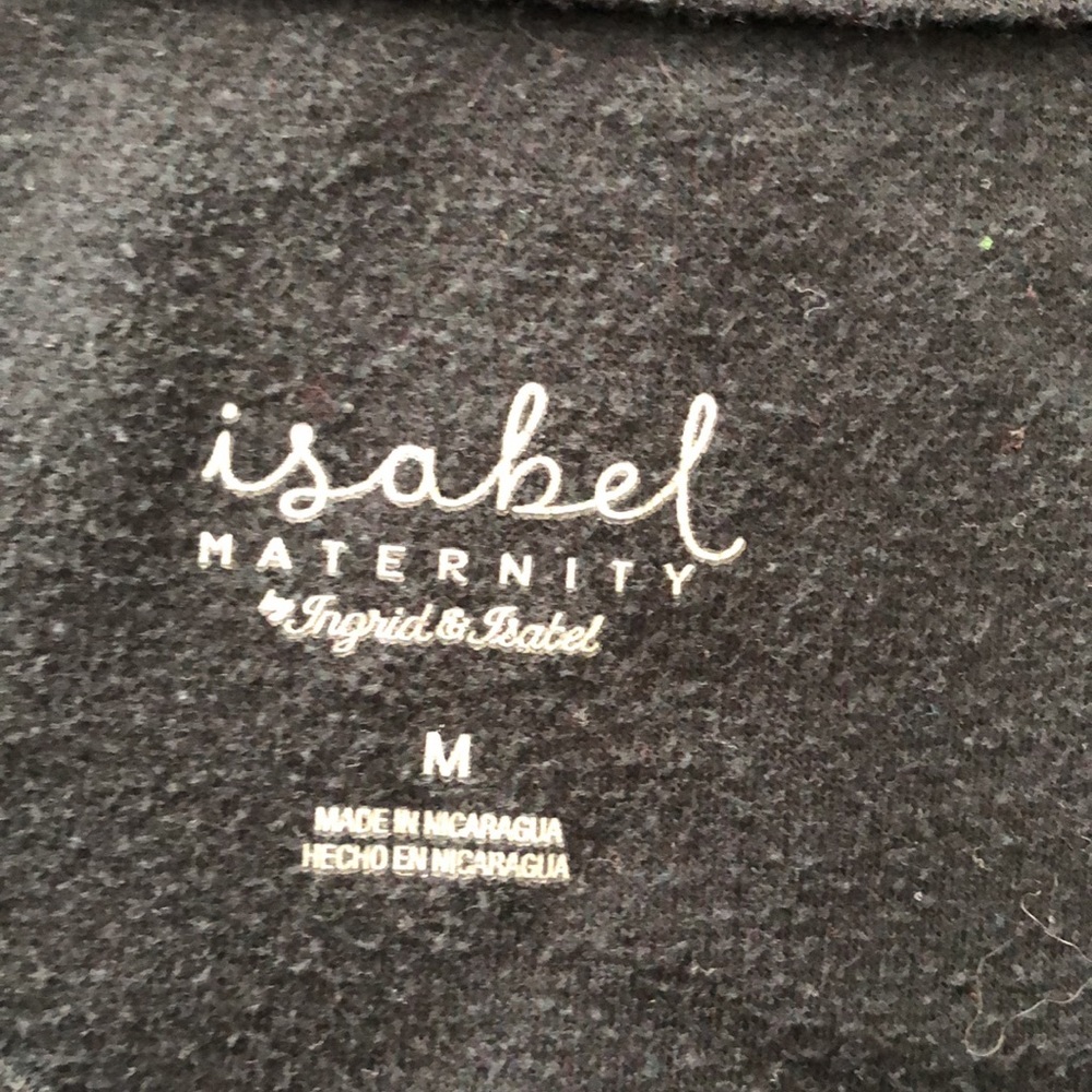 ISABEL Maternity by Ingrid & Isabel Prima Cotton Black Tee | M - Picture 9 of 10